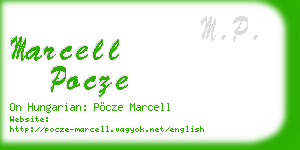 marcell pocze business card